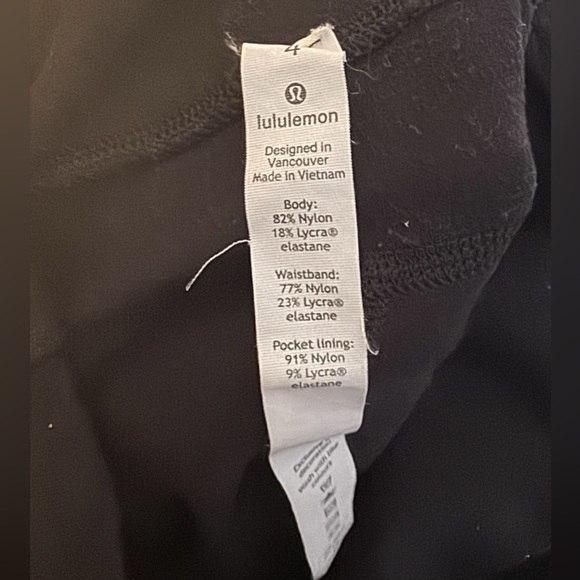 Lululemon Toasty Tech Tight II—Black - Picture 8 of 9